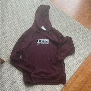 Aeropostale New York City Maroon Hoodie New